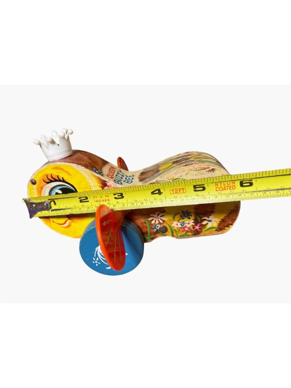 Vintage Fisher-Price Queen Buzzy Bee Pull Toy - Picture 14 of 14